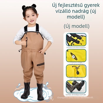 Gyermekek vízálló nadrág tengerparti játékhoz, PVC anyag, lélegző, vízálló, szélálló, uniszex, minden évszakra