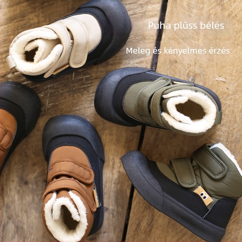 Topstar unisex gyerek bokacipő, felső rész: szintetikus bőr + textil, lazább stílus, Koreai retro, 4–6 éveseknek