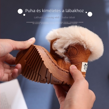 Babudou téli gyerekeknek pamut béléses csizma, uniszex
