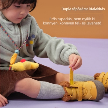 Topstar gyerekeknek szánt havas csizma fleece béléssel – rövid, magas szárú téli cipő, meleg és vízálló