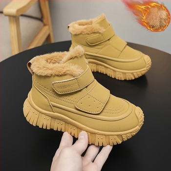 Lányok téli bokacipő, műbőr felső, gumírozott talp, 7–16 év, retro stílus