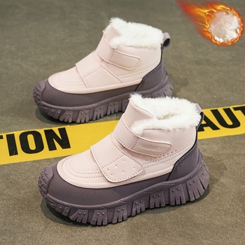 Lányok téli bokacipő, műbőr felső, gumírozott talp, 7–16 év, retro stílus
