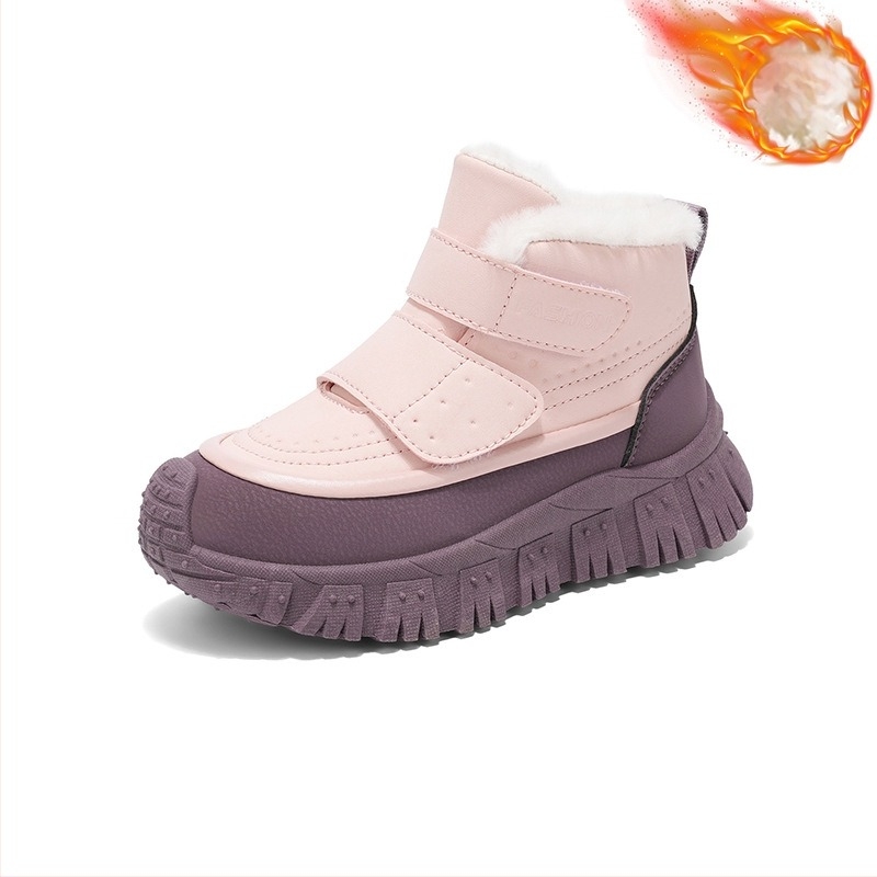 Lányok téli bokacipő, műbőr felső, gumírozott talp, 7–16 év, retro stílus