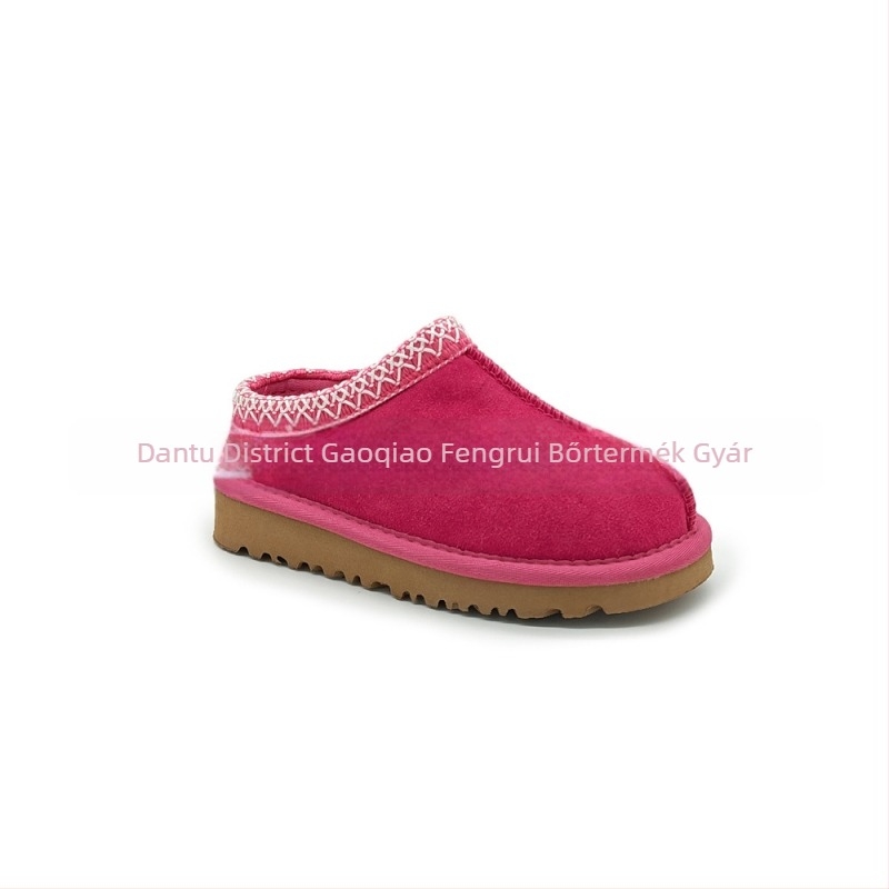 Gyerekeknek készült bőr téli bakancs, vízálló, melegen bélelt, uniszex, 4–16 éveseknek