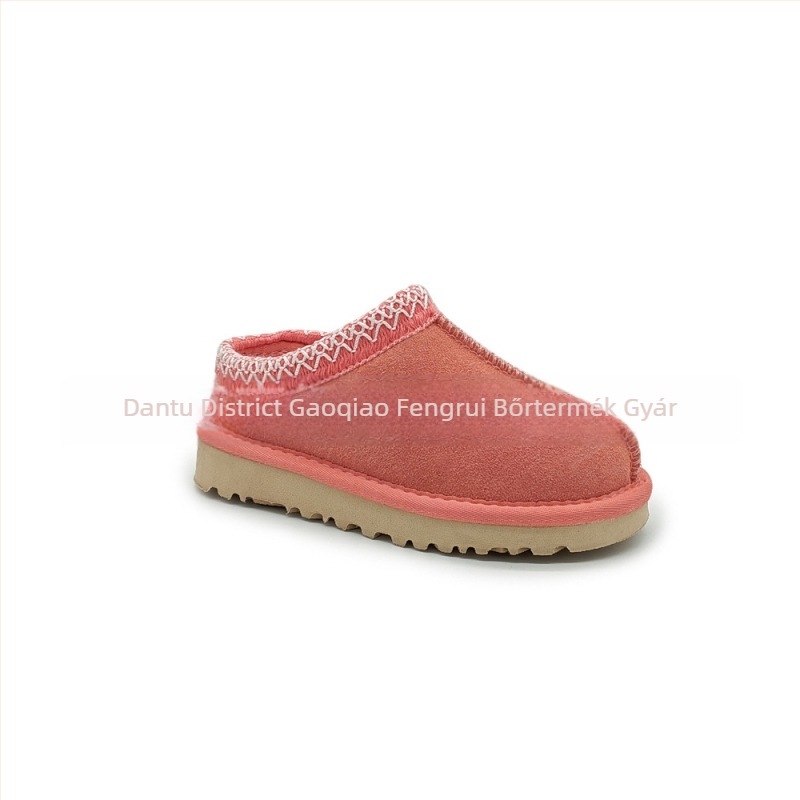 Gyerekeknek készült bőr téli bakancs, vízálló, melegen bélelt, uniszex, 4–16 éveseknek