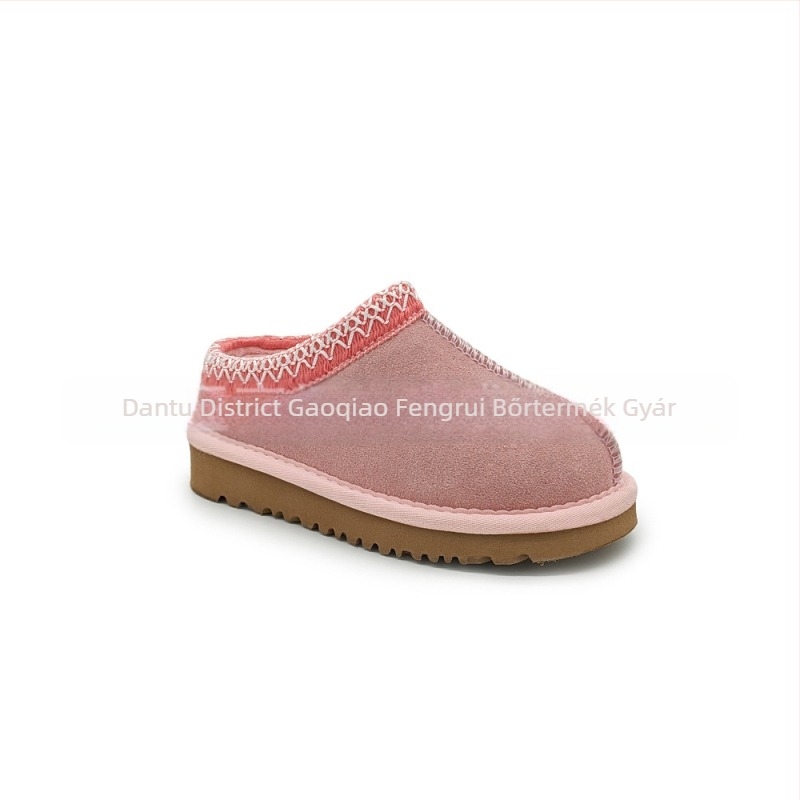 Gyerekeknek készült bőr téli bakancs, vízálló, melegen bélelt, uniszex, 4–16 éveseknek