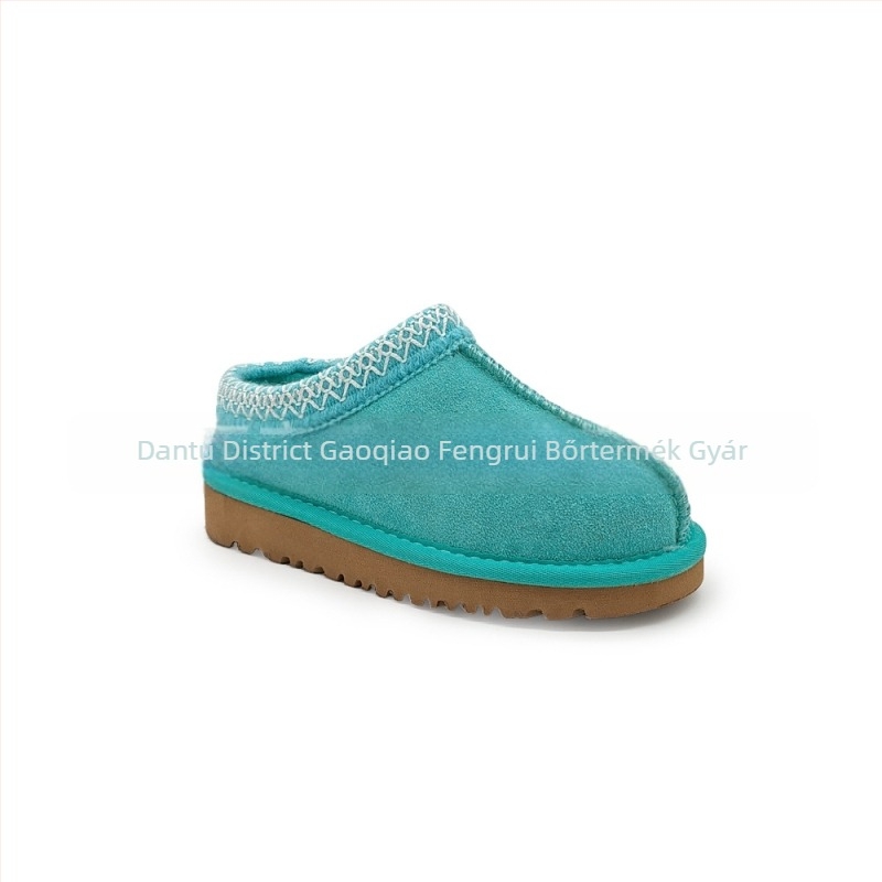 Gyerekeknek készült bőr téli bakancs, vízálló, melegen bélelt, uniszex, 4–16 éveseknek