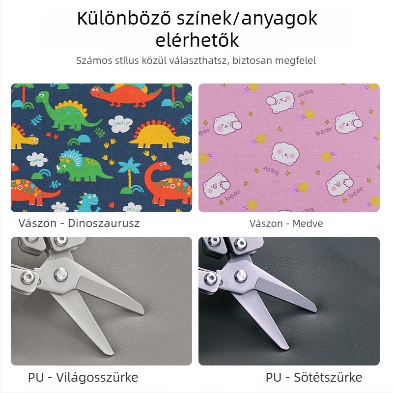 Gyerekeknek készült ülőpárna magasságot növelő, vászon anyag, szivacs töltet, karikatúra stílus