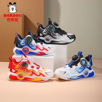 Gyerekeknek szánt futó/basket-cipő hálós felsővel, lélegző, EVA talp, uniszex, forgó csattal záródó, tavasz 2025