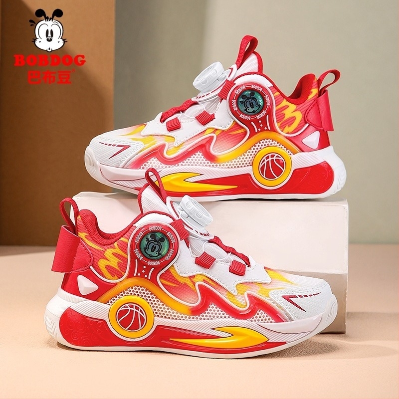 Gyerekeknek szánt futó/basket-cipő hálós felsővel, lélegző, EVA talp, uniszex, forgó csattal záródó, tavasz 2025