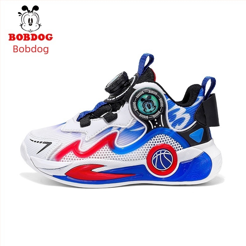 Gyerekeknek szánt futó/basket-cipő hálós felsővel, lélegző, EVA talp, uniszex, forgó csattal záródó, tavasz 2025