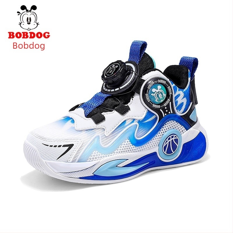 Gyerekeknek szánt futó/basket-cipő hálós felsővel, lélegző, EVA talp, uniszex, forgó csattal záródó, tavasz 2025