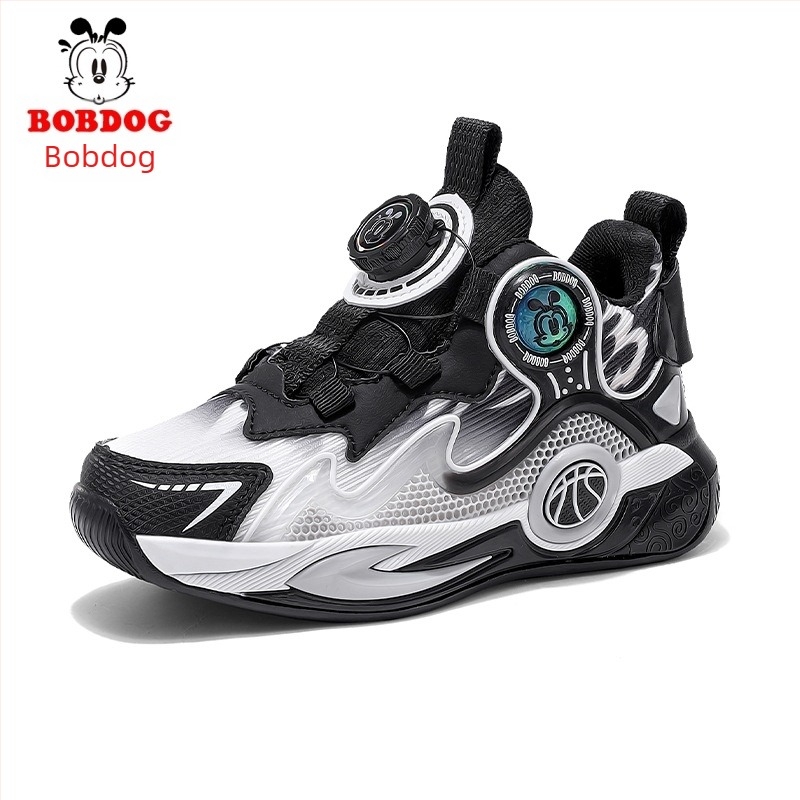 Gyerekeknek szánt futó/basket-cipő hálós felsővel, lélegző, EVA talp, uniszex, forgó csattal záródó, tavasz 2025