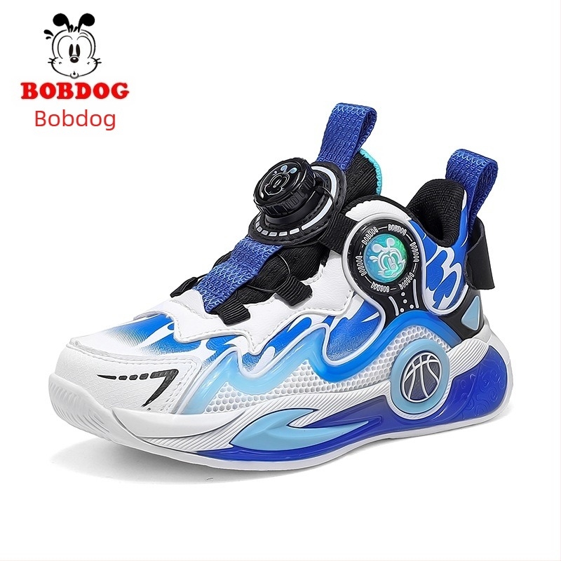 Gyerekeknek szánt futó/basket-cipő hálós felsővel, lélegző, EVA talp, uniszex, forgó csattal záródó, tavasz 2025