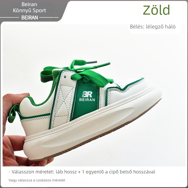 Gyerekeknek készült Daddy Shoes, könnyű, két réteg marhabőrből, EVA talp, Velcro-zárás, 4–12 éveseknek