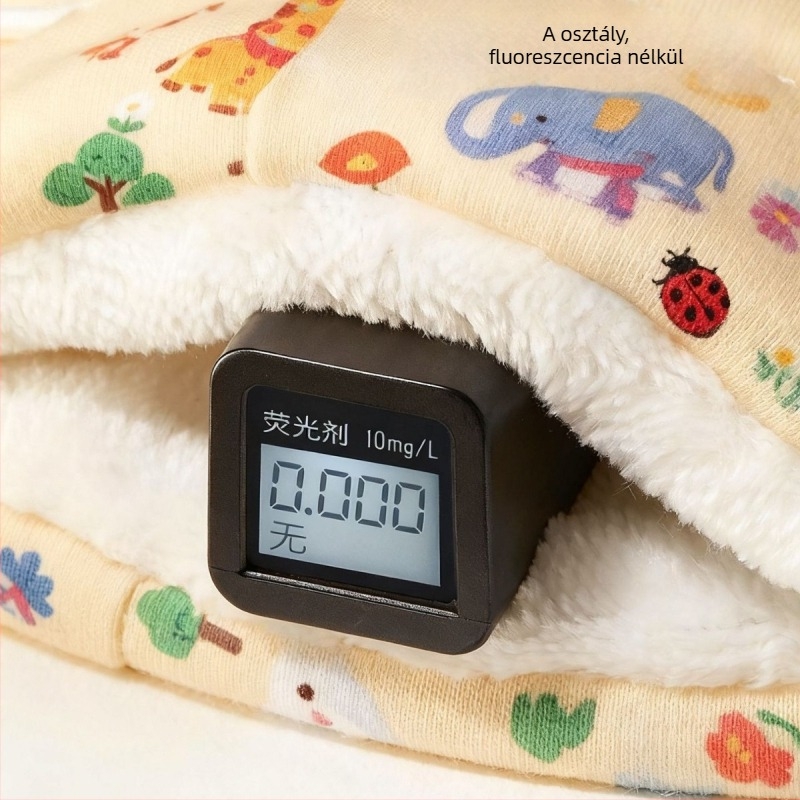 Csecsemő téli pamutcipő fleece béléssel, vastag puha talppal, meleg járócipő 6–12 hónapos korosztálynak
