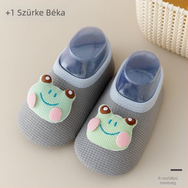Baba padlószárú csúszásmentes puha talpú beltéri cipő – járáshoz és korai tanuláshoz (tavasz–ősz–tél)