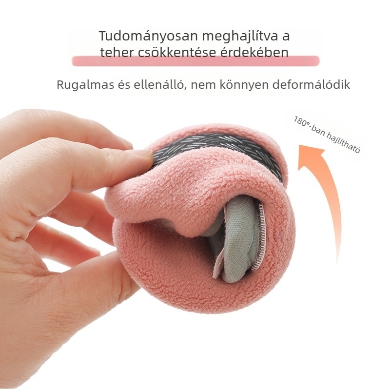 Téli fleece-béléses gyerek padlózokni belső papucsokkal, puha talppal és csúszásmentes talppal – zokni és papucs készlet