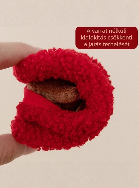 Baba padlós zokni – őszi–téli, vastag belső cipő puha talppal, csúszásmentes járáshoz