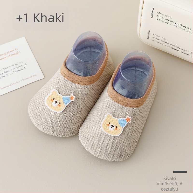 Uniszex beltéri talpú zokni gyerekeknek, csúszásmentes, puha talppal, rajzfilm mintával, 100% poliészter, 2025-ös őszi megjelenés