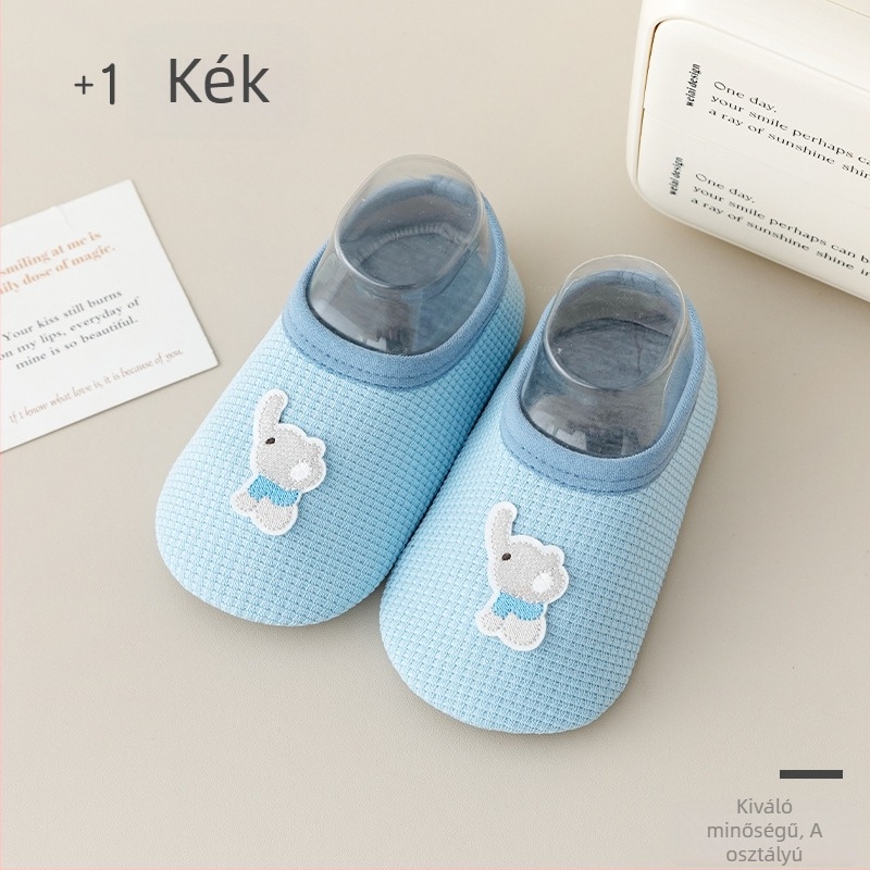 Uniszex beltéri talpú zokni gyerekeknek, csúszásmentes, puha talppal, rajzfilm mintával, 100% poliészter, 2025-ös őszi megjelenés