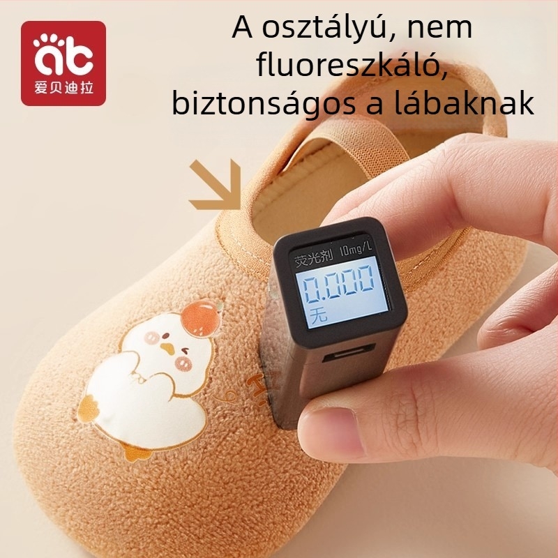 Aibedila Belső használatra szóló babacipő - csúszásmentes, puhatalpú, 12–36 hónapos korosztálynak, uniszex