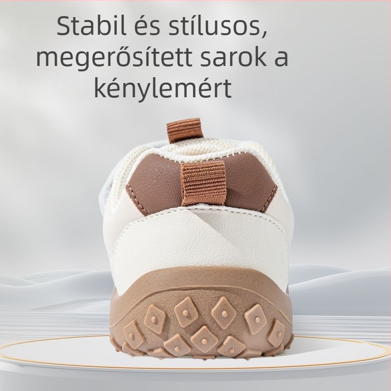 Bramiller Gyermekek járócipője 12–36 hónap – mikroszálas bőr, csúszásmentes, Velcro-zár, mindennapi stílus