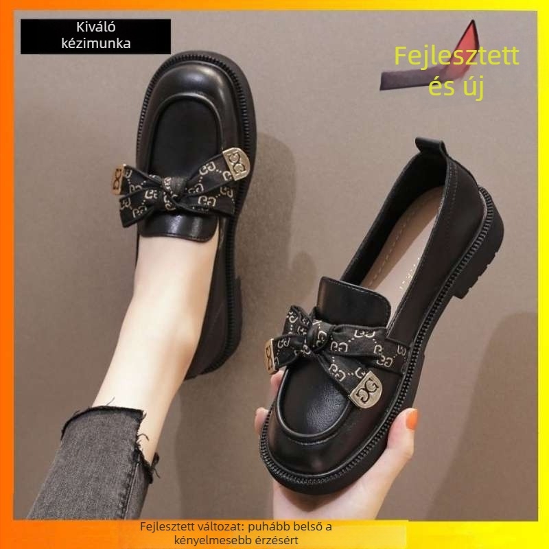Női loaferek: kerek orr, brit stílus, alacsony sarok 1–3 cm, slip-on