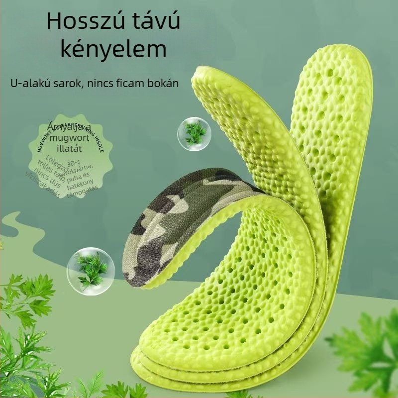 Sport talpbetét EVA: ultra puha, ütéscsillapítás, szagellenőrzés, légáteresztő, uniszex
