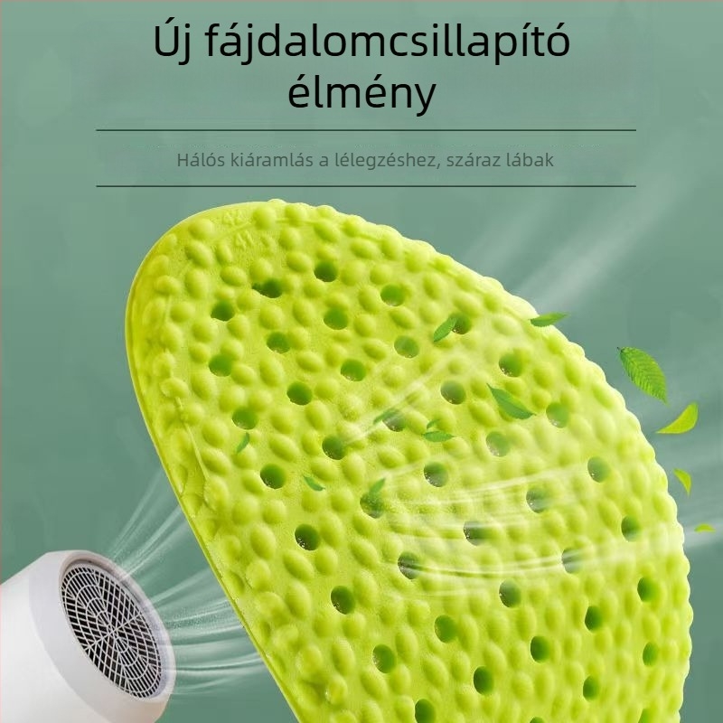 Sport talpbetét EVA: ultra puha, ütéscsillapítás, szagellenőrzés, légáteresztő, uniszex