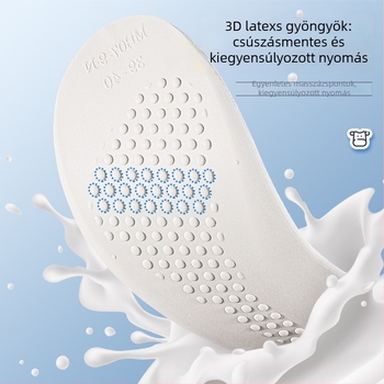 Talpabetét tehénbőr-latex anyagból, modell P403, teljes talpbetét, uniszex, minden évszakra