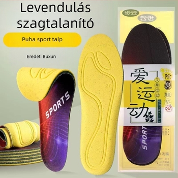 PU talpabetét, Modell 1983, dezodoráló és légáteresztő, nedvszívó, teljes talpbetét, uniszex, alkalmas sportcipőkhöz, bőr cipőkhöz, bakancsokhoz és hétköznapi cipőkhöz