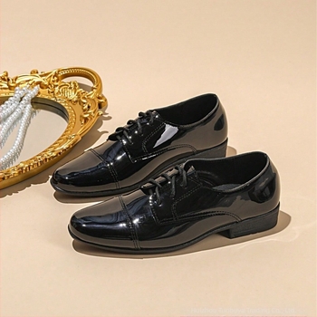 Férfi Oxford cipő, üzleti stílus, PU felső rész, PU belső rész, TPR talp, elöl fűzős, 2025 ősz