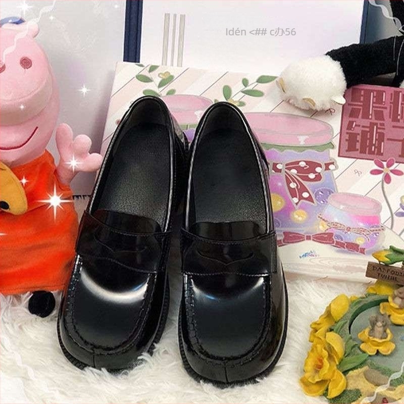 Mary Jane cipő, japán stílus, Peep Toe, 8 cm-nél magasabb sarkú, Koponya minta