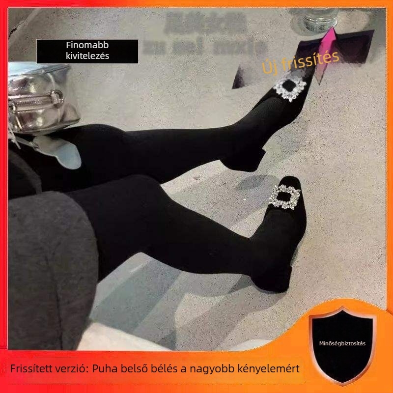 Minimalista női Mary Jane cipő, plüss bélés, filc felsőrész, alacsony sarok, slip-on