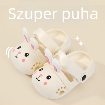 Gyerekek nyári EVA strandpapucs lányoknak, csúszásmentes puha talp, hercegnő mesés dizájn, 2–10 éveseknek