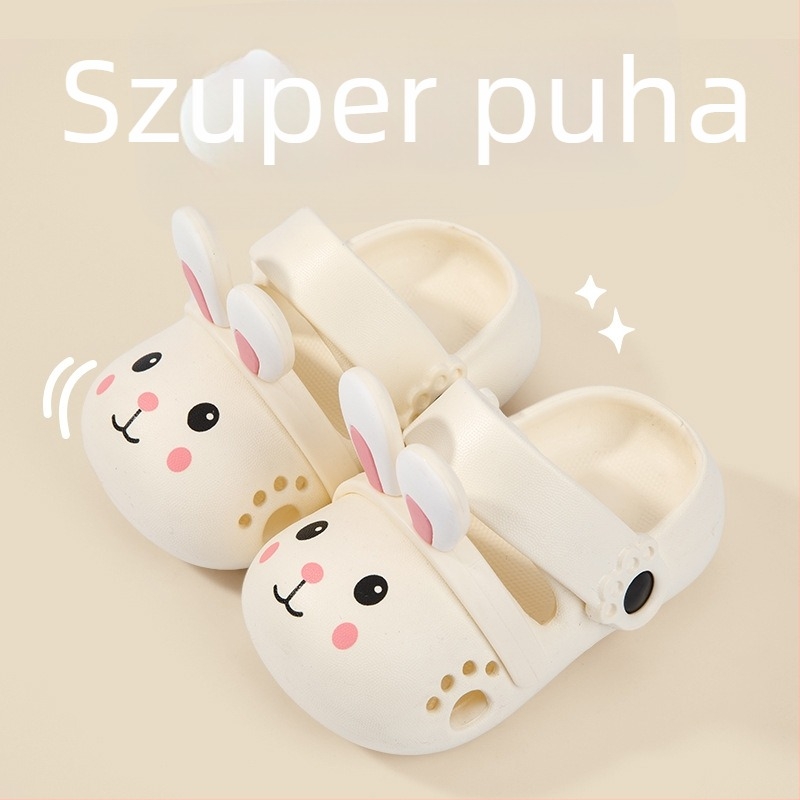 Gyerekek nyári EVA strandpapucs lányoknak, csúszásmentes puha talp, hercegnő mesés dizájn, 2–10 éveseknek
