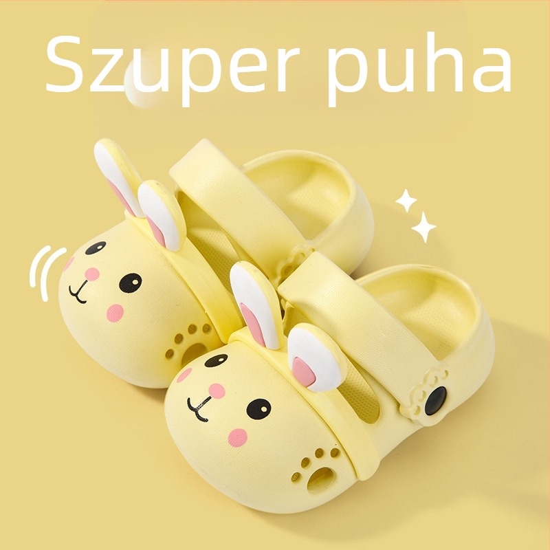 Gyerekek nyári EVA strandpapucs lányoknak, csúszásmentes puha talp, hercegnő mesés dizájn, 2–10 éveseknek