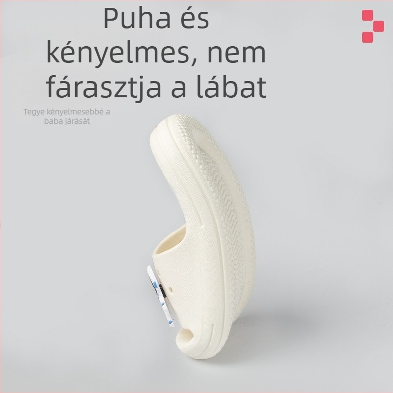 Űr témájú gyerekeknek nyári papucs, csúszásmentes talppal, karikatúra mintázat, PVC