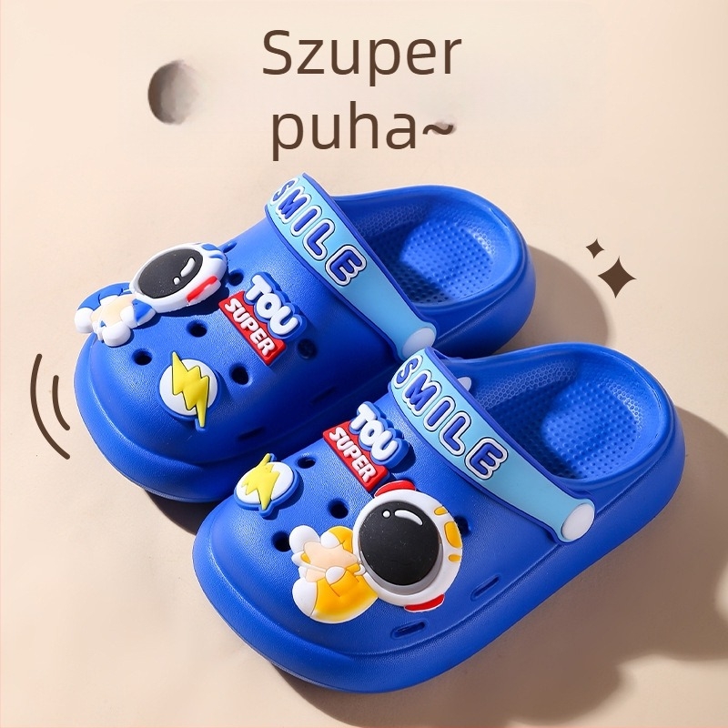 Új EVA gyerekeknek szánt lyukas papucs nyárra, uniszex, könnyű, lélegző, zárt orrú, csúszásmentes, szagmentes, kopásálló