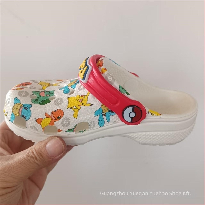 Pikachu közös márkás gyerek strandpapucs, EVA, csúszásmentes, 4–16 évesek, uniszex