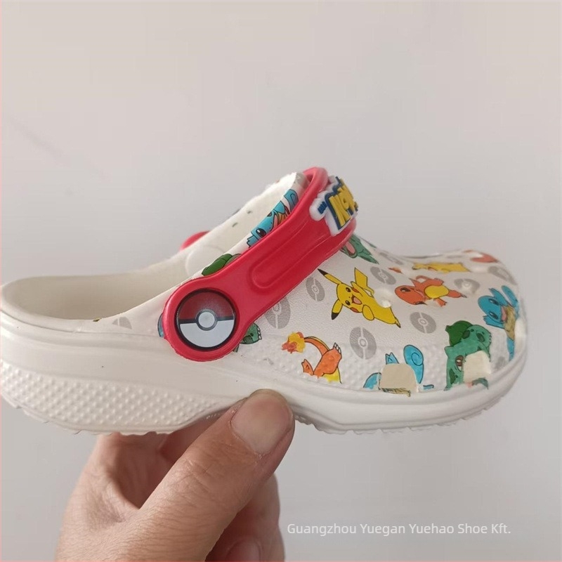 Pikachu közös márkás gyerek strandpapucs, EVA, csúszásmentes, 4–16 évesek, uniszex