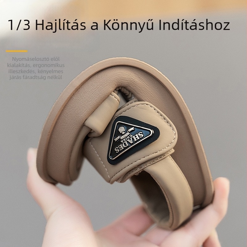 Gyerekeknek készült tengerparti cipő, koreai stílus, EVA felsőrész, gumírozott talp, Velcro zárás
