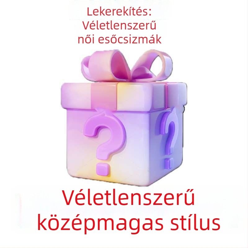 Női középmagasságú gumicsizma esőre, nyomtatott minta, csúszásmentes talppal, őszi-téli szezonra