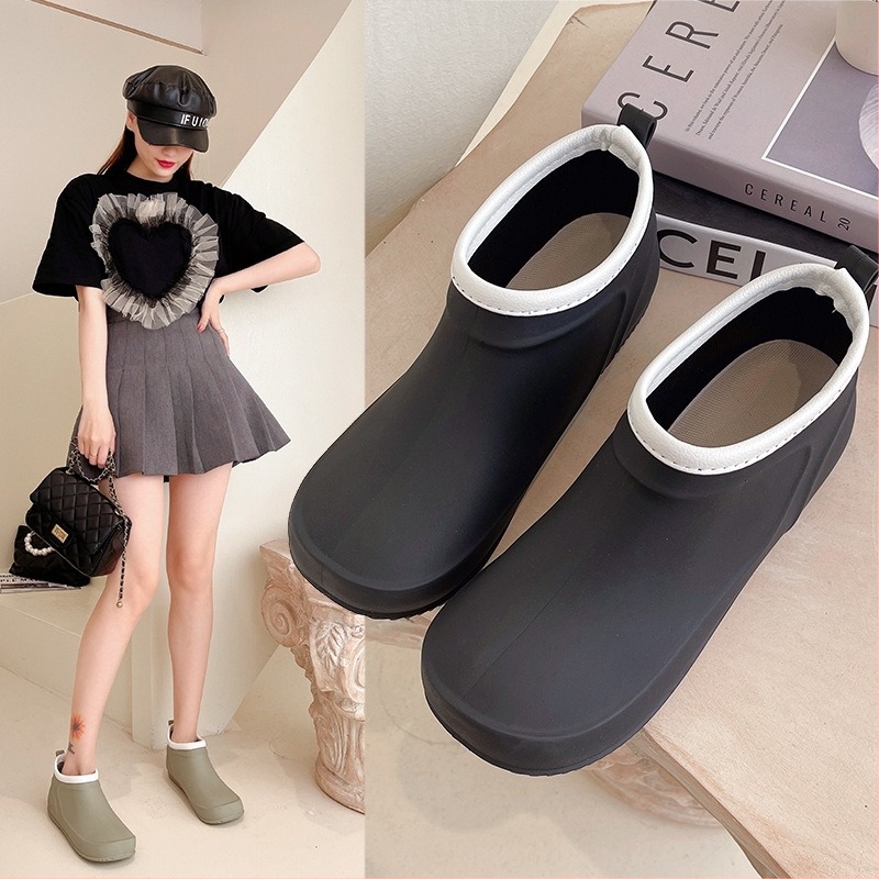 Női PVC esőcsizma - csúszásmentes, vízálló, kopásálló, PVC felső rész, Slip-On