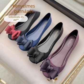 Női esőcipő — vízálló, csúszásmentes, alacsony felső rész, vastag talp, kényelmes textil felsőrész