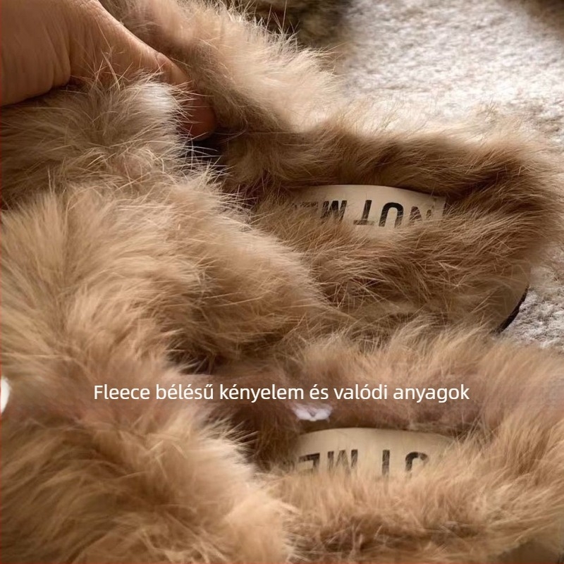 Baotou filc velúr női papucs Birkenstock-stílusú, koreai hangulat, 2025 ősz-tél