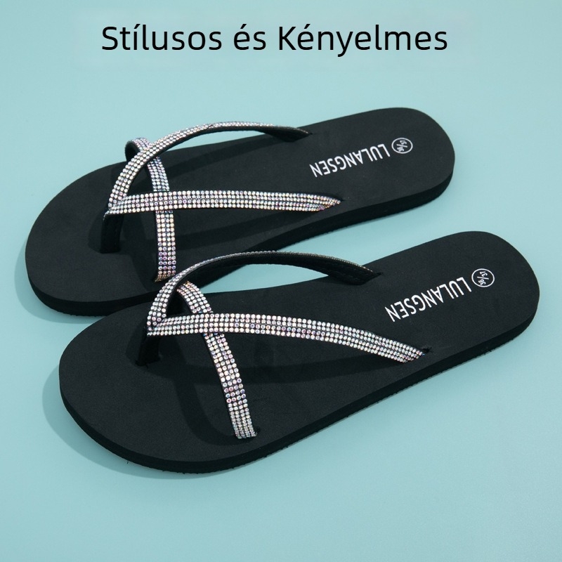 Lu Lanson flip-flopok - szintetikus bőr felsőrész, EVA talp, kézzel festett mintázat, talp vastagsága 0-3 cm