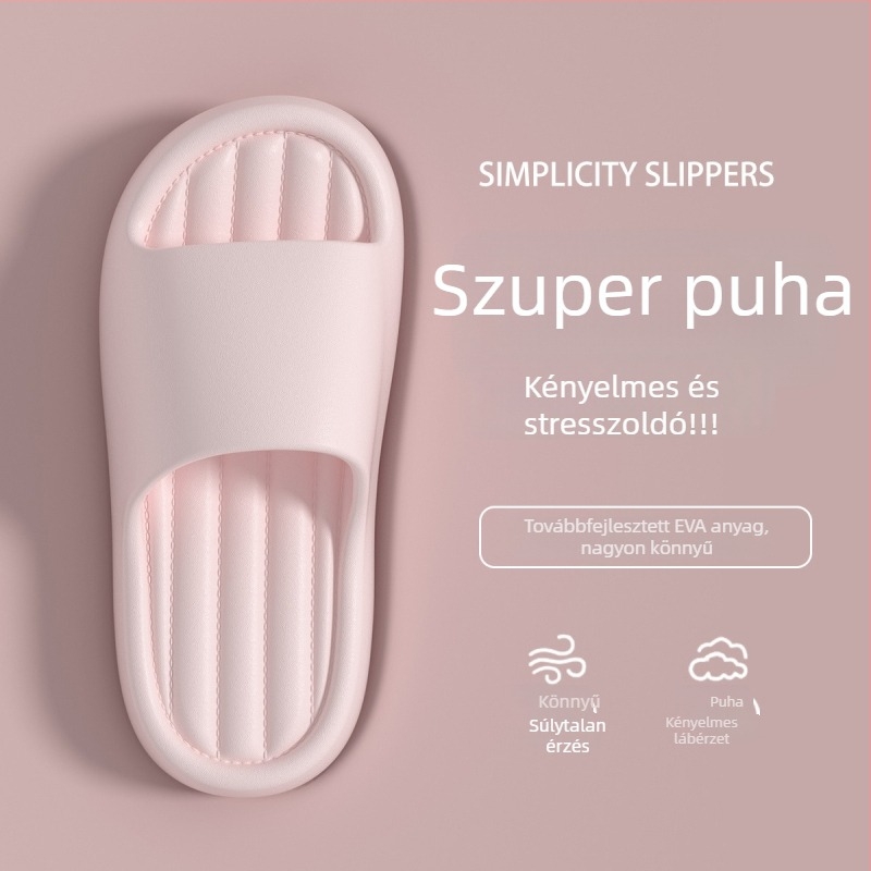 Női vastag talpú EVA papucs, 2025 nyár, lélegző, csúszásmentes, beltéri és kültéri használatra