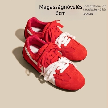 Női casual edzőcipő velúr felsőrésszel, 3–5 cm sarokkal, EVA talpbetét, gumírozott külső talp, fűzős zárás